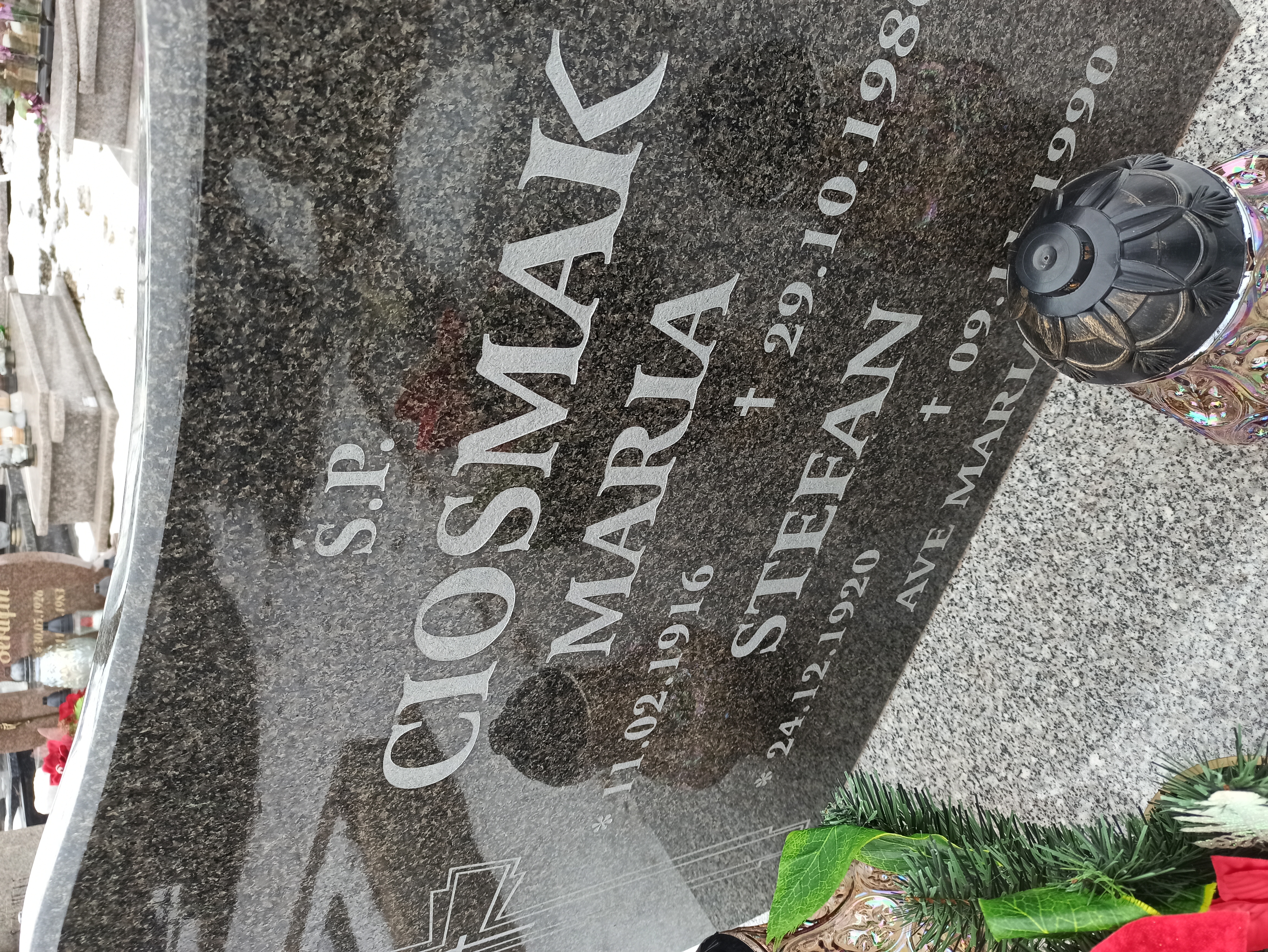 Stefan Ciosmak 1920 Czarny Bór - Grobonet - Wyszukiwarka osób pochowanych