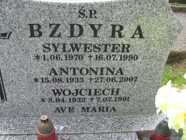 Aleksander Bzdyra 1964 Czarny Bór - Grobonet - Wyszukiwarka osób pochowanych
