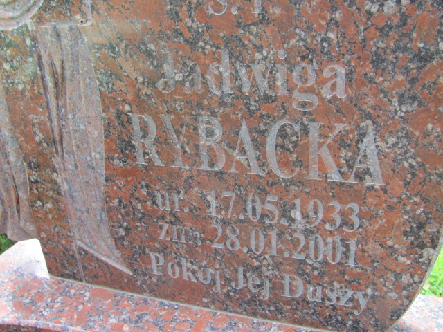 Jadwiga Rybacka 1933 Czarny Bór - Grobonet - Wyszukiwarka osób pochowanych